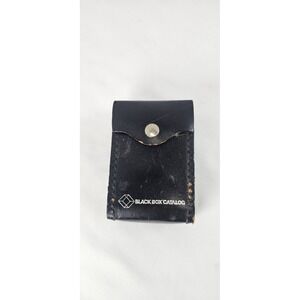 Vintage Black‎ Box Catalog Leather Case Pouch for Fox Box Tester TSW30B
